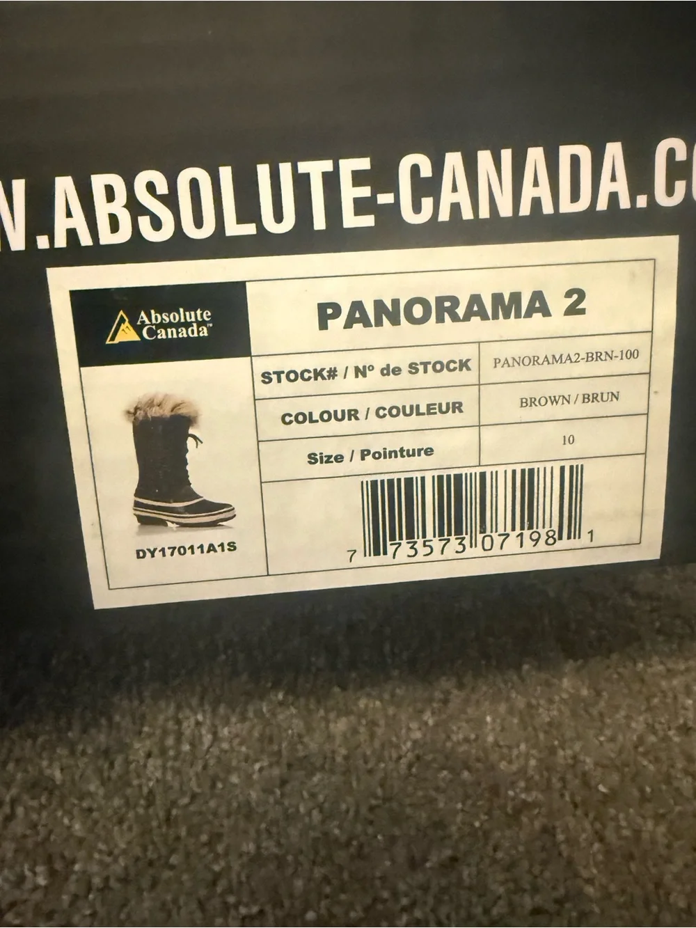 Absolute Canada Women's Brown Faux-Fur Lined Winter Lace-Up Boots